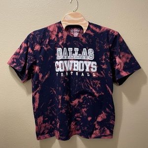 Men’s 3XL NFL Dallas Cowboys Upcycled Bleached Tie Dye Shirt